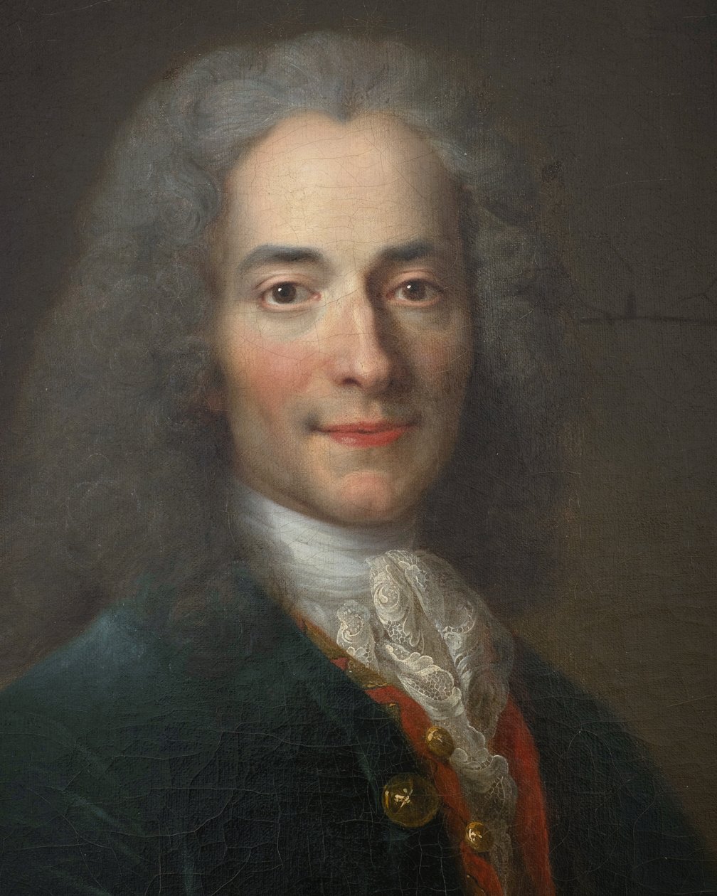 Voltaire [24-vuotiaana ()], yksityiskohta tekijältä Nicolas de Largillière