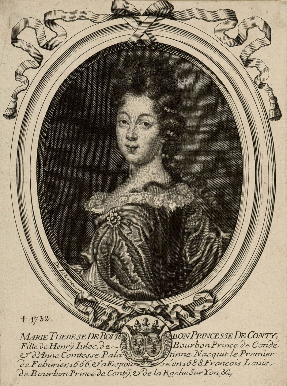 Marie Therese de Bourbon, Kontin prinsessa tekijältä Nicolas de Larmessin