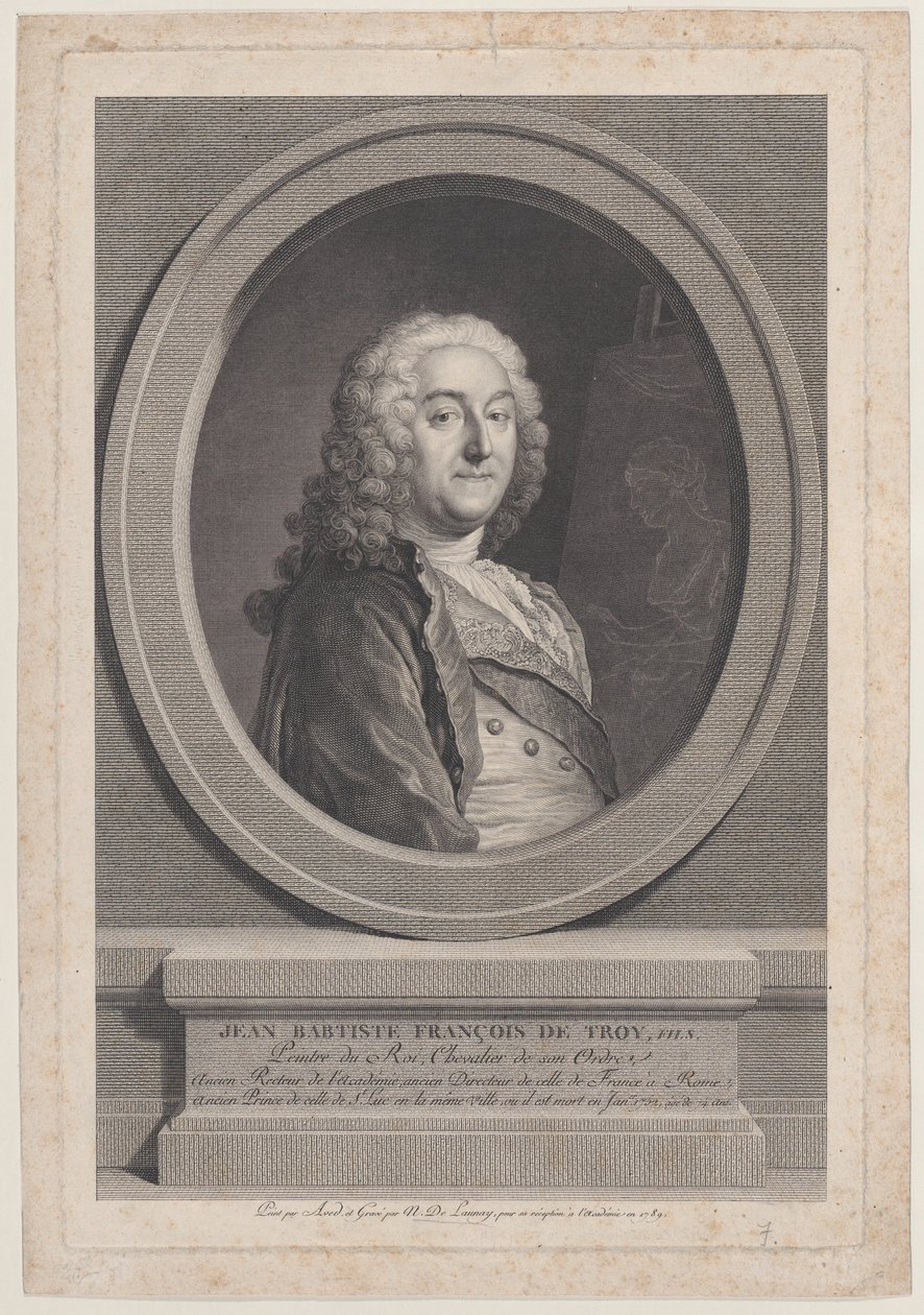 Jean Baptiste Francois de Troy, poika, 1789, 1789. tekijältä Nicolas de Launay