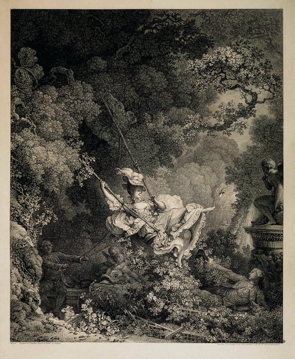 Swingin onnelliset mahdollisuudet, 1782. tekijältä Nicolas de Launay