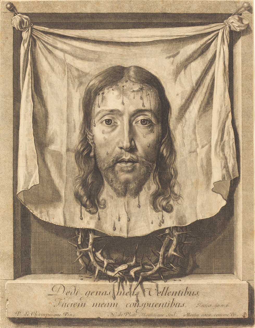 Pyhän Veronican verho tekijältä Nicolas de Plattemontagne after Philippe