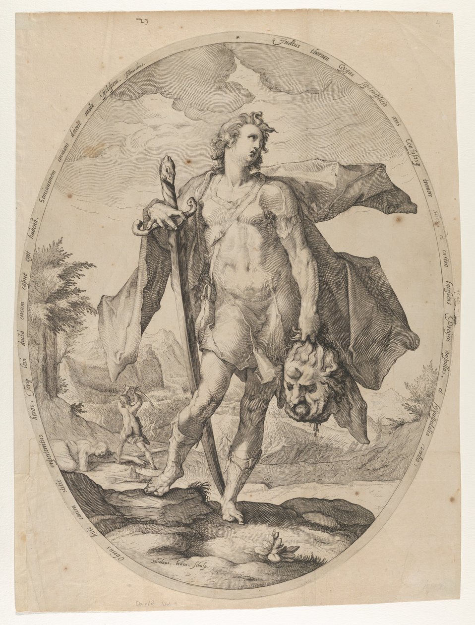 Daavid Vanhan testamentin sankareista ja sankaritarista, n. 1597, n. 1597. tekijältä Nicolaus Braeu