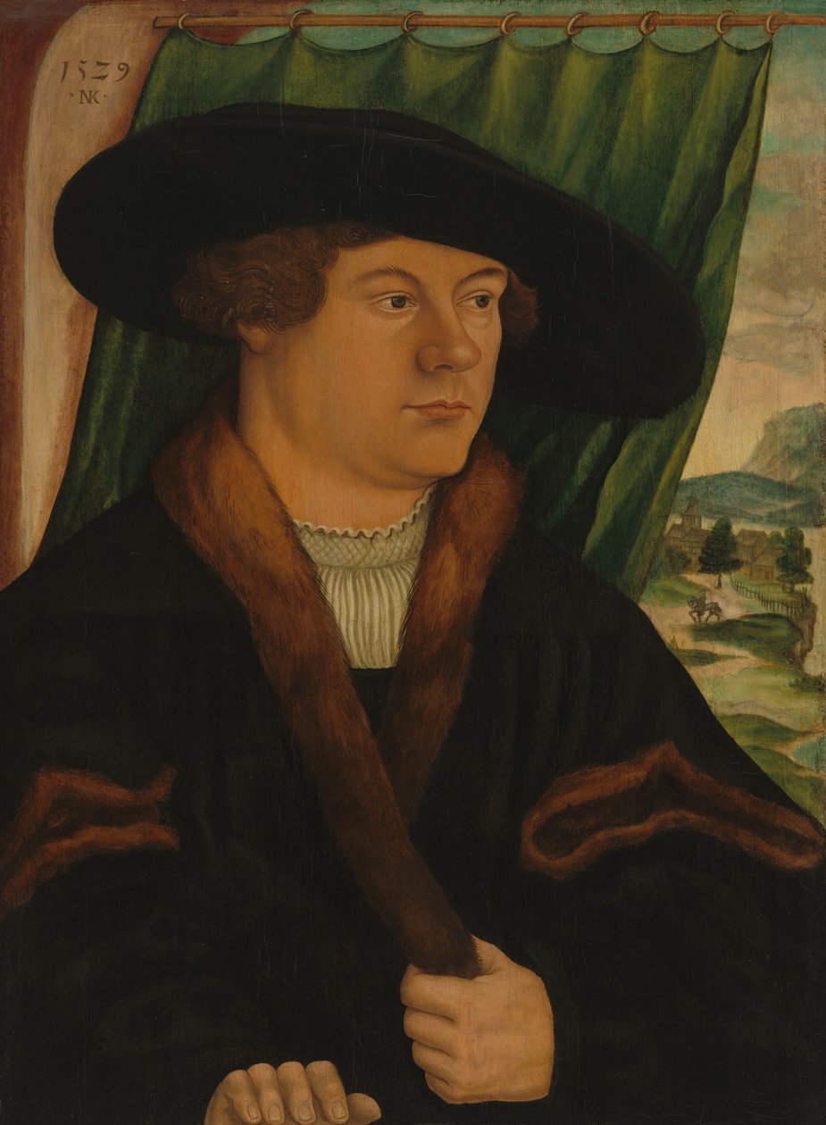Aatelisen muotokuva, 1529. tekijältä Nicolaus Kremer