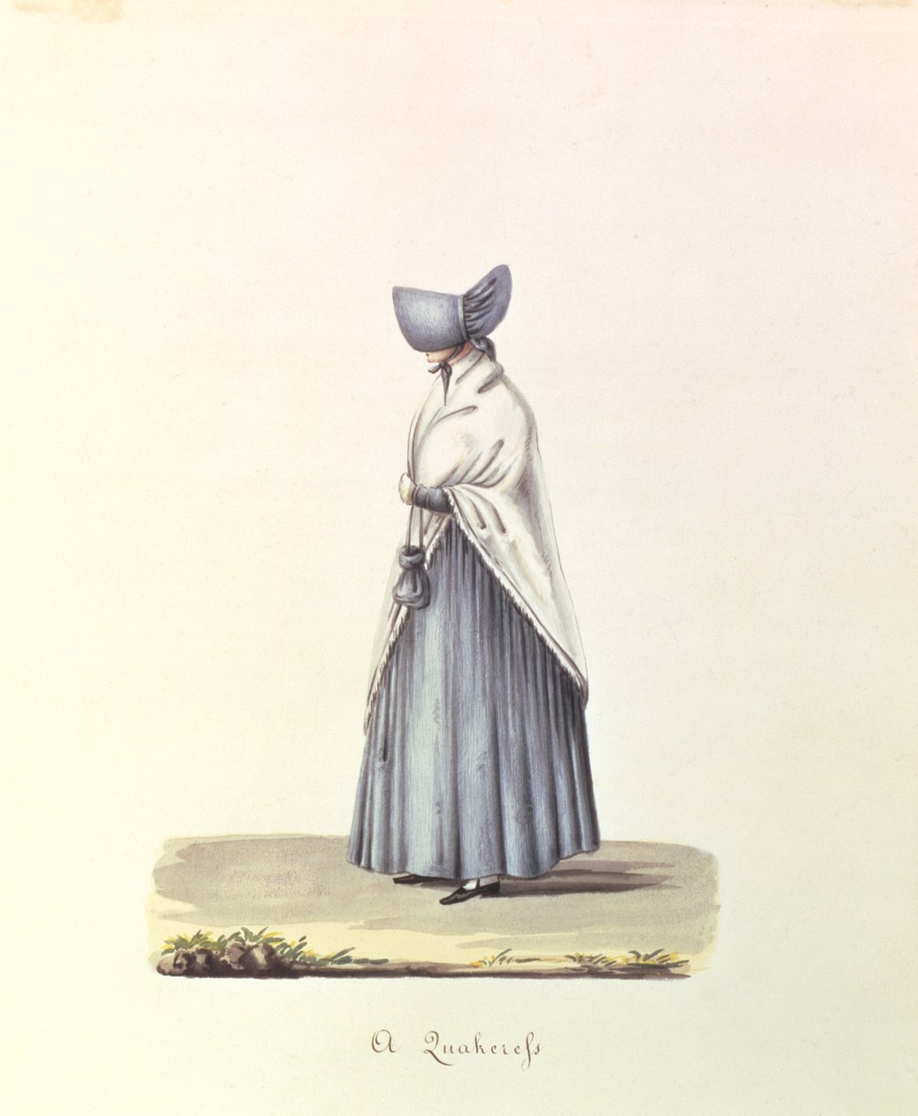 Quakeress, n. 1840-44 (katso pari numerosta 90129) tekijältä Nicolino Calyo