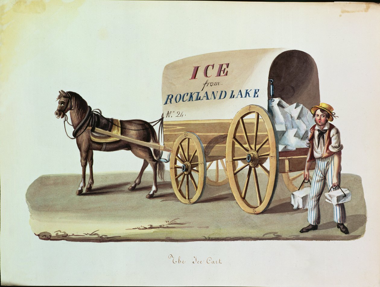 Jääkärry, n. 1840 tekijältä Nicolino Calyo