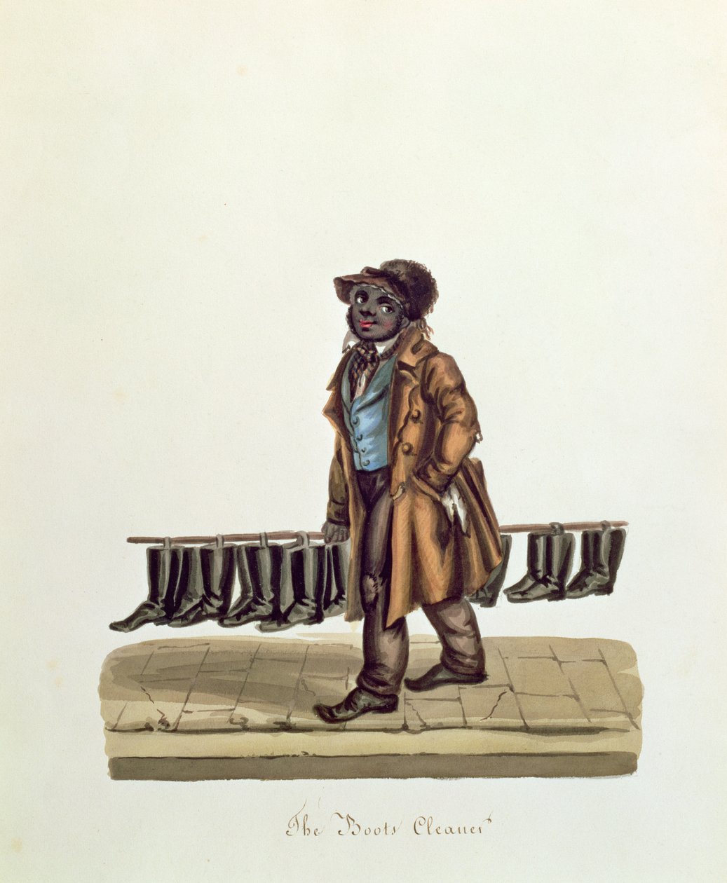 The Boots Cleaner, n. 1840 tekijältä Nicolino Calyo