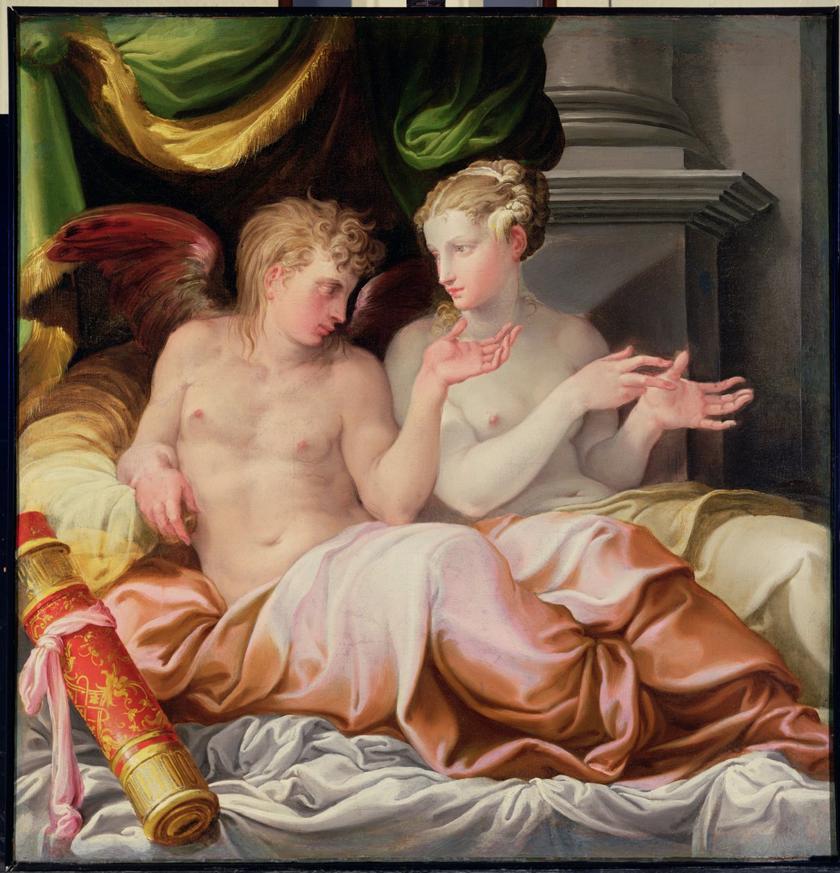 Eros ja psyyke, 1500-luku tekijältä Nicolo dell Abate