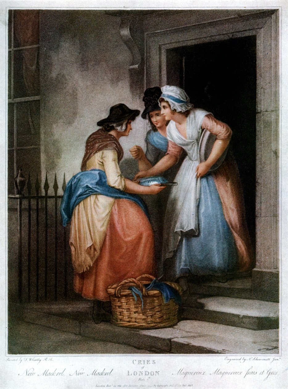 "New Mackrel, New Mackrel", 1795, 1929 tekijältä Nicolo Schiavonetti