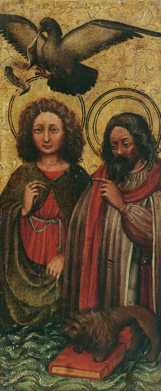 Els evangelistes John i Markfinnish tekijältä Niederländischer Maler