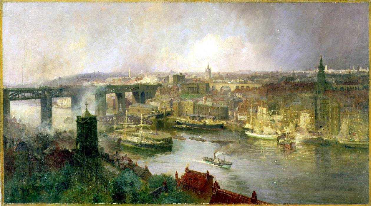 Newcastle upon Tyne Gatesheadista, 1895 tekijältä Niels Moller Lund
