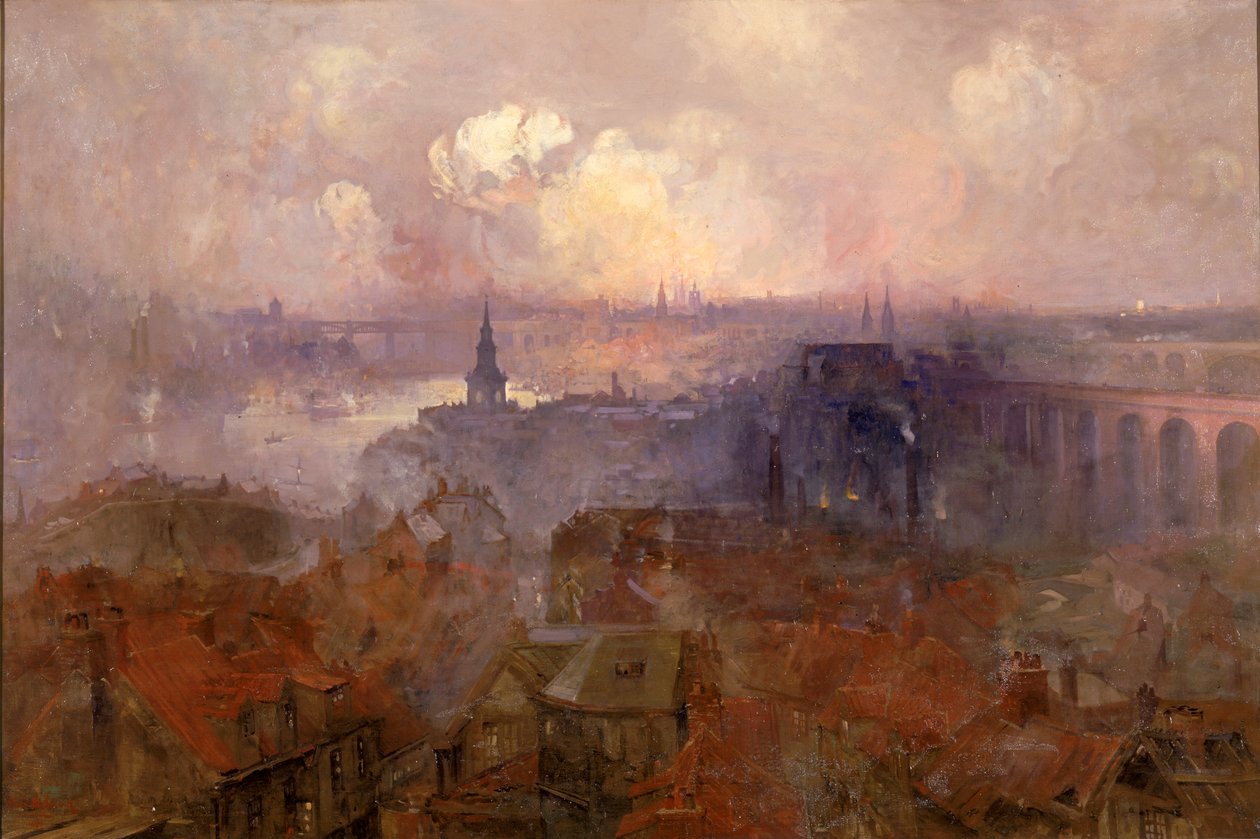 Newcastle upon Tyne idästä, 1898 tekijältä Niels Moller Lund