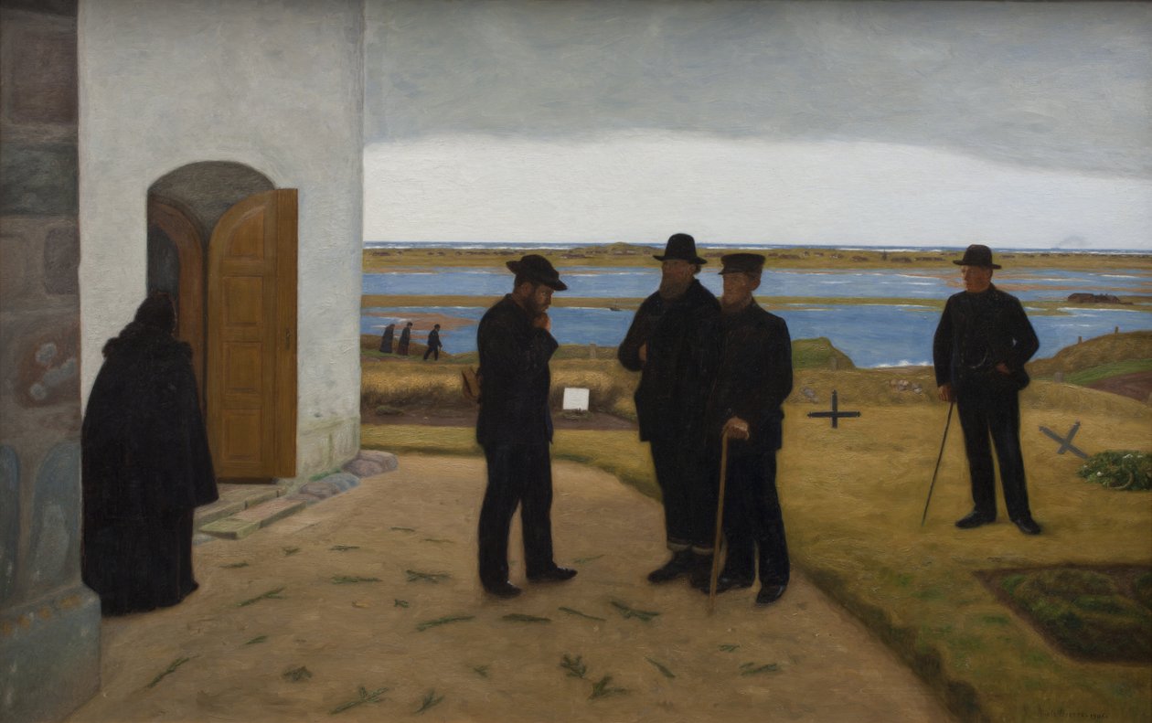 Kirkon ulkopuoliset ihmiset. Harboøre, Jyllanti tekijältä Niels Jakob Jakobsen Bjerre