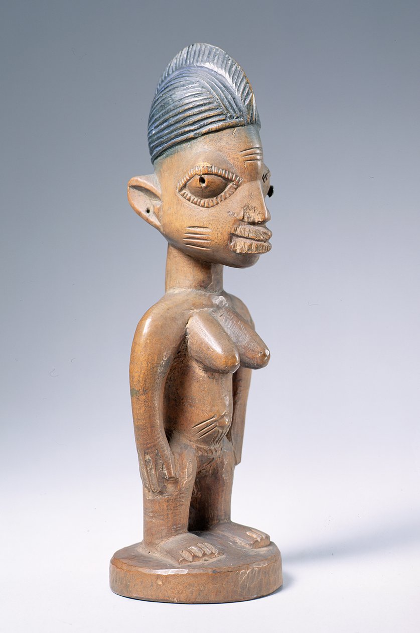Ere Ibeji -muistihahmo, jorubakulttuuri (puu) (katso myös 181682) tekijältä Nigerian