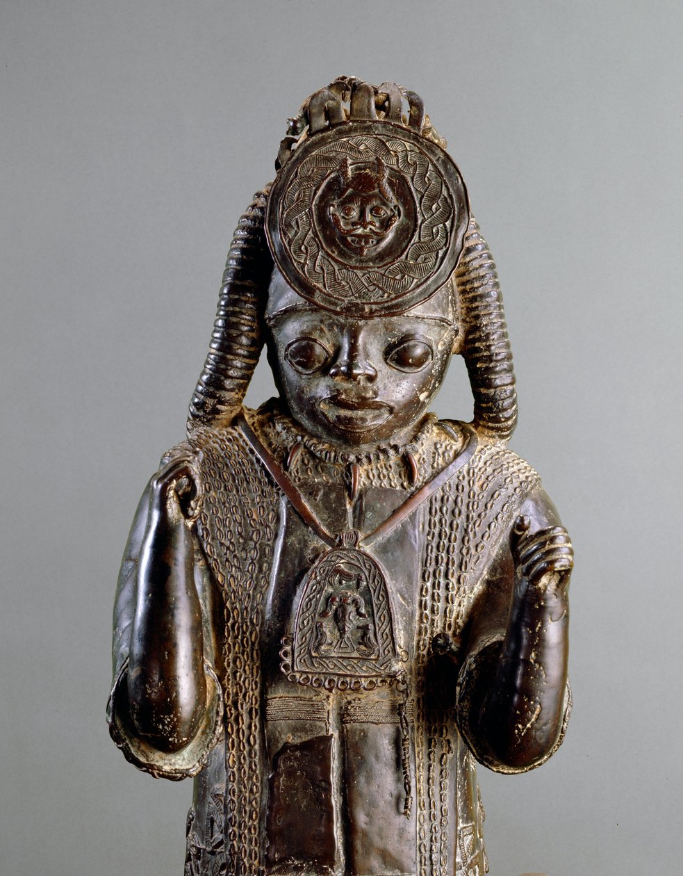 Warrior, Tsoede, 1300-1400-luku (tinapronssi) tekijältä Nigerian