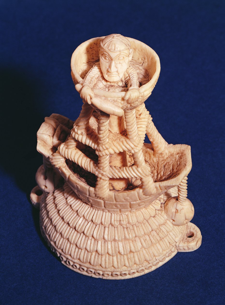 Suolakellarin yläosa, Heraldisen aluksen päällikkö, Nigeria, Bini-Portugali, n. 1525-1600 tekijältä Nigerian