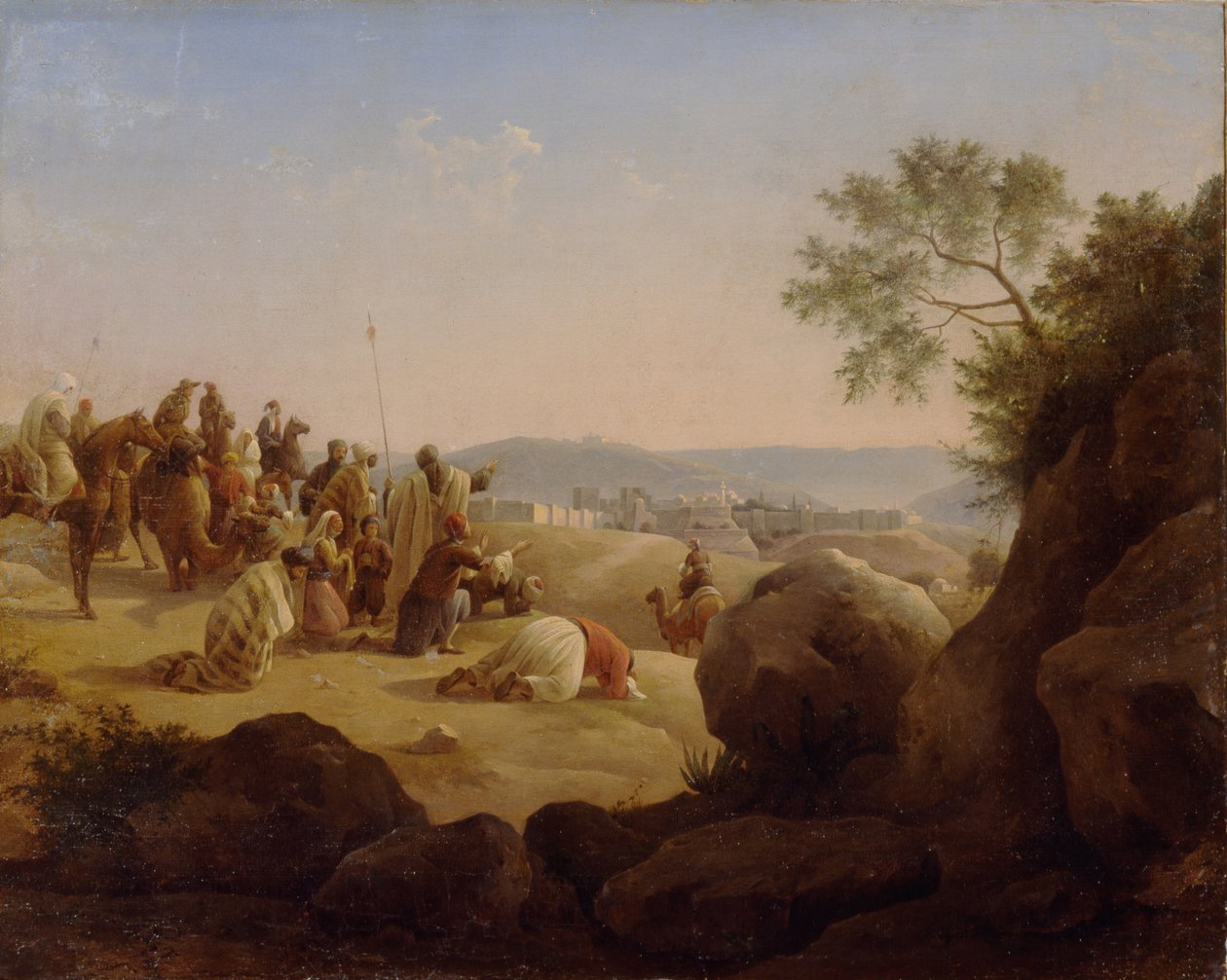 Pyhiinvaeltajat ennen Jerusalemia, 1831 tekijältä Nikanor Grigoryevich Chernetsov