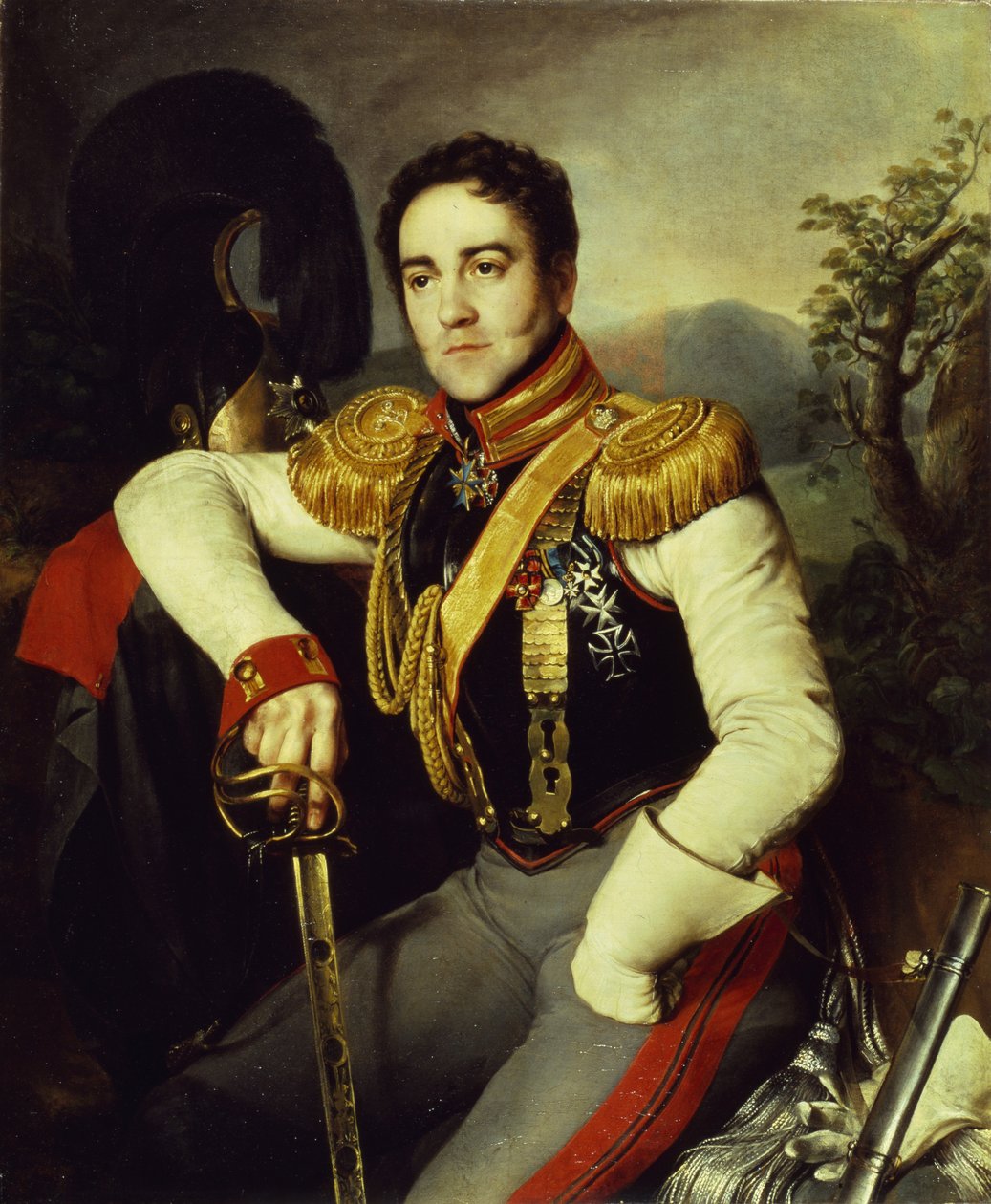 Muotokuva kreivi Vladimir Stepanovitš Apraksinista 1796-1833, 1829 tekijältä Nikifor Stepanovich Krylov