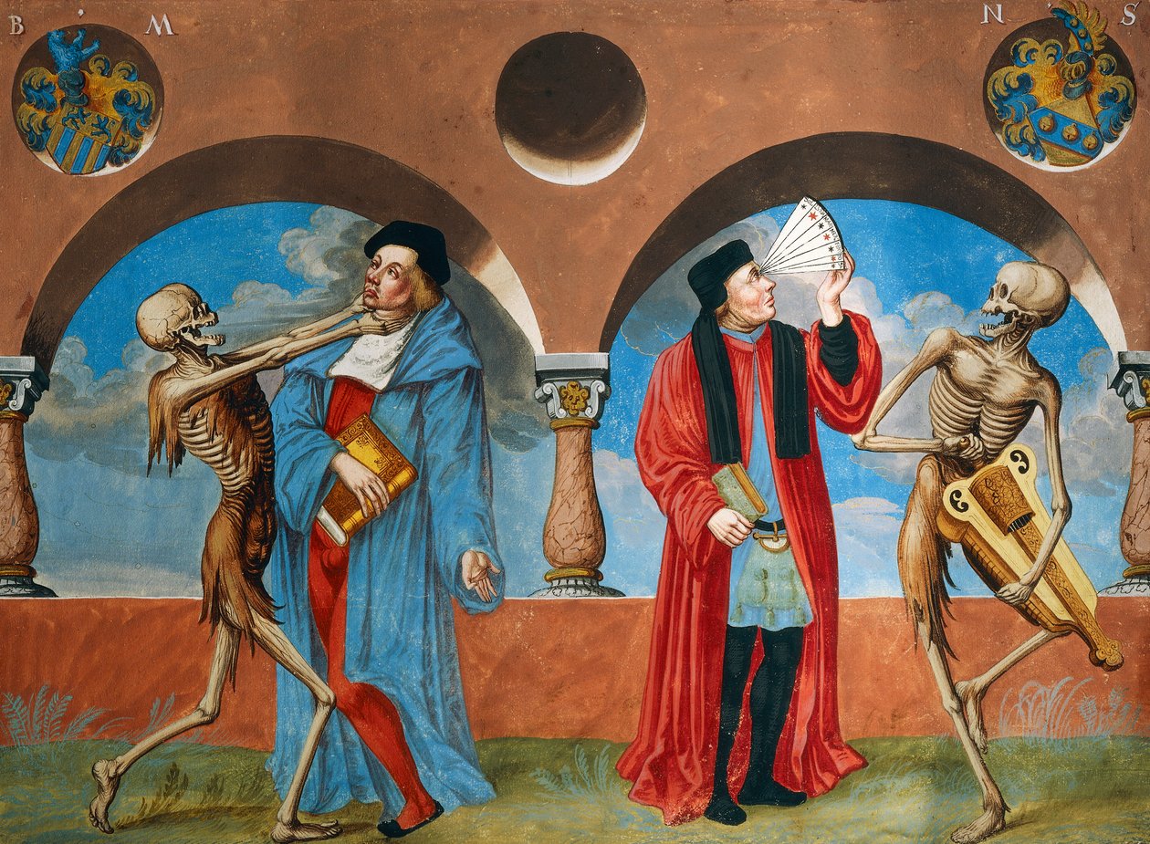 Kuolema, Canon-lakimies ja astrologi Kuolemantanssi-syklistä, Albrecht Kauw tekijältä Niklaus Manuel