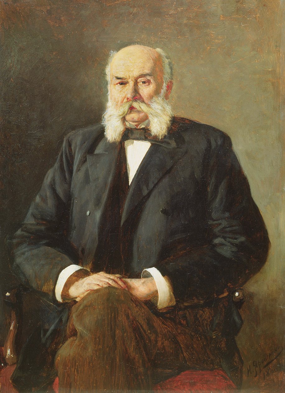 Ivan Gontcharovin muotokuva, 1888 tekijältä Nikolai Aleksandrovich Yaroshenko