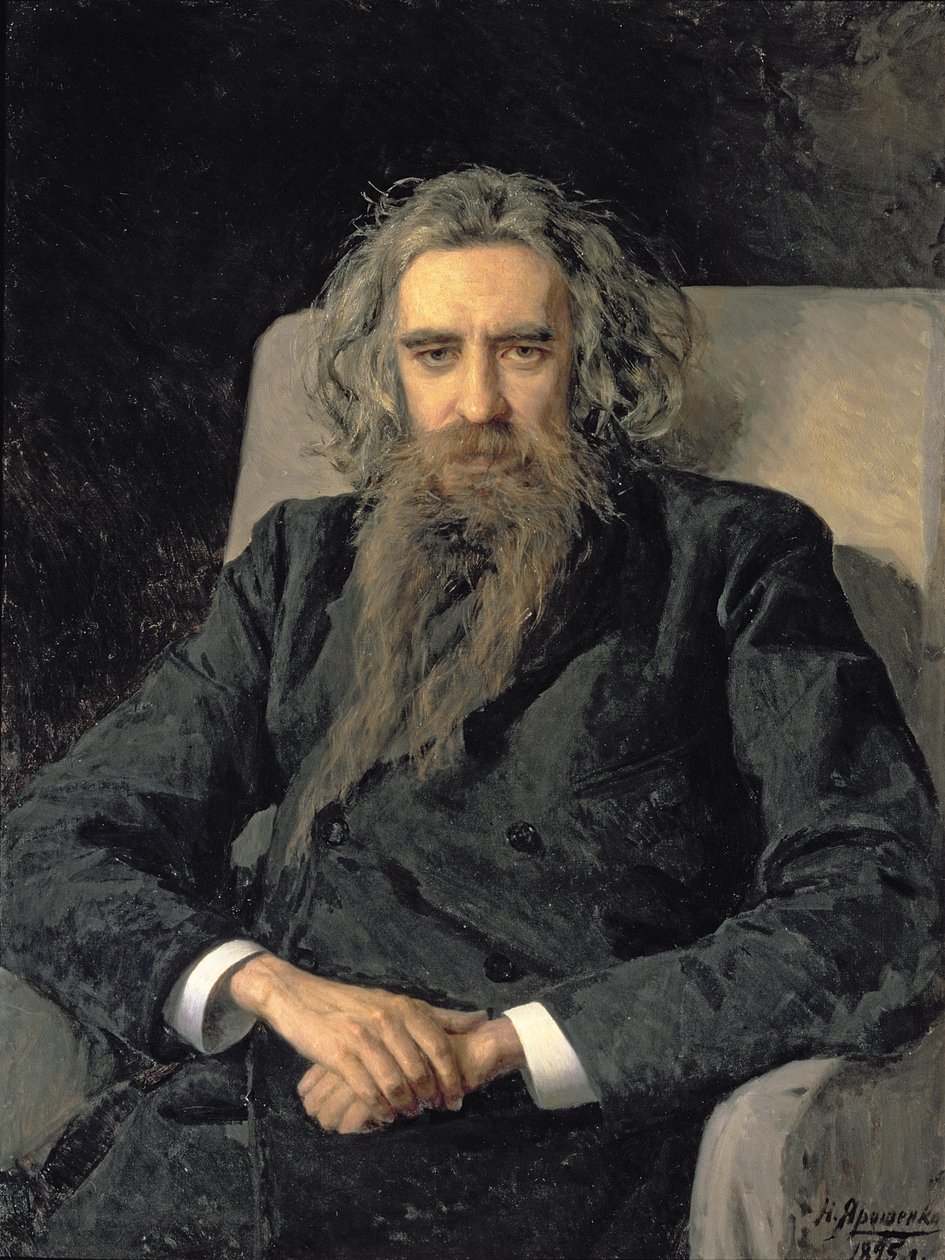 Vladimir Sergejevitš Solovjovin (1853-1900) muotokuva, 1895 tekijältä Nikolai Aleksandrovich Yaroshenko