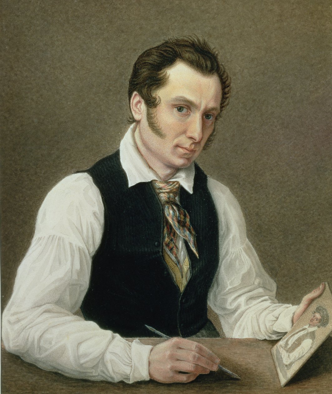 Omakuva Pietarin vankilassa, 1836 tekijältä Nikolai Alexandrovich Bestuzhev