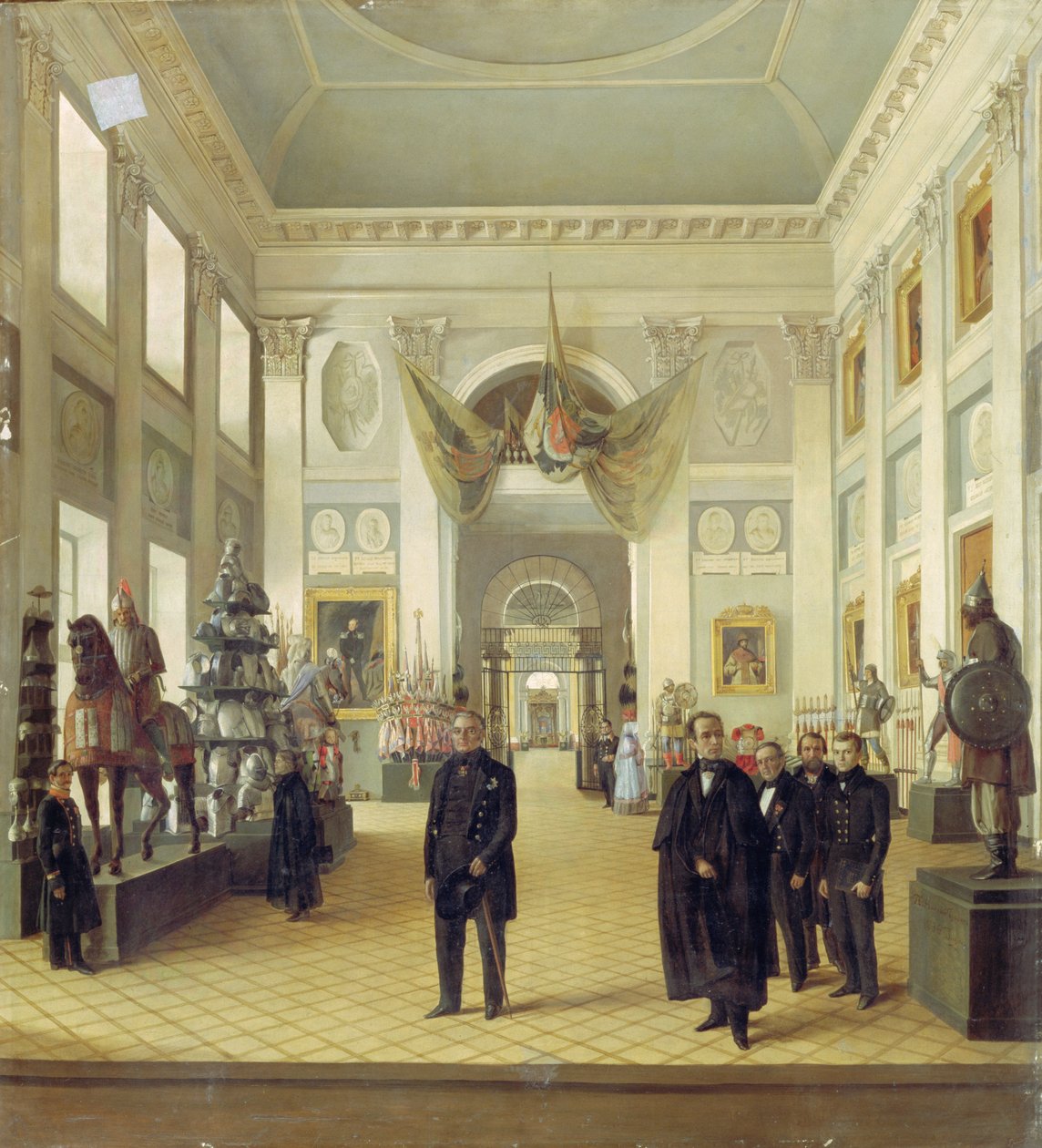 Kremlin asekammion sisätilat, 1844 tekijältä Nikolai Alexeyevich Burdin