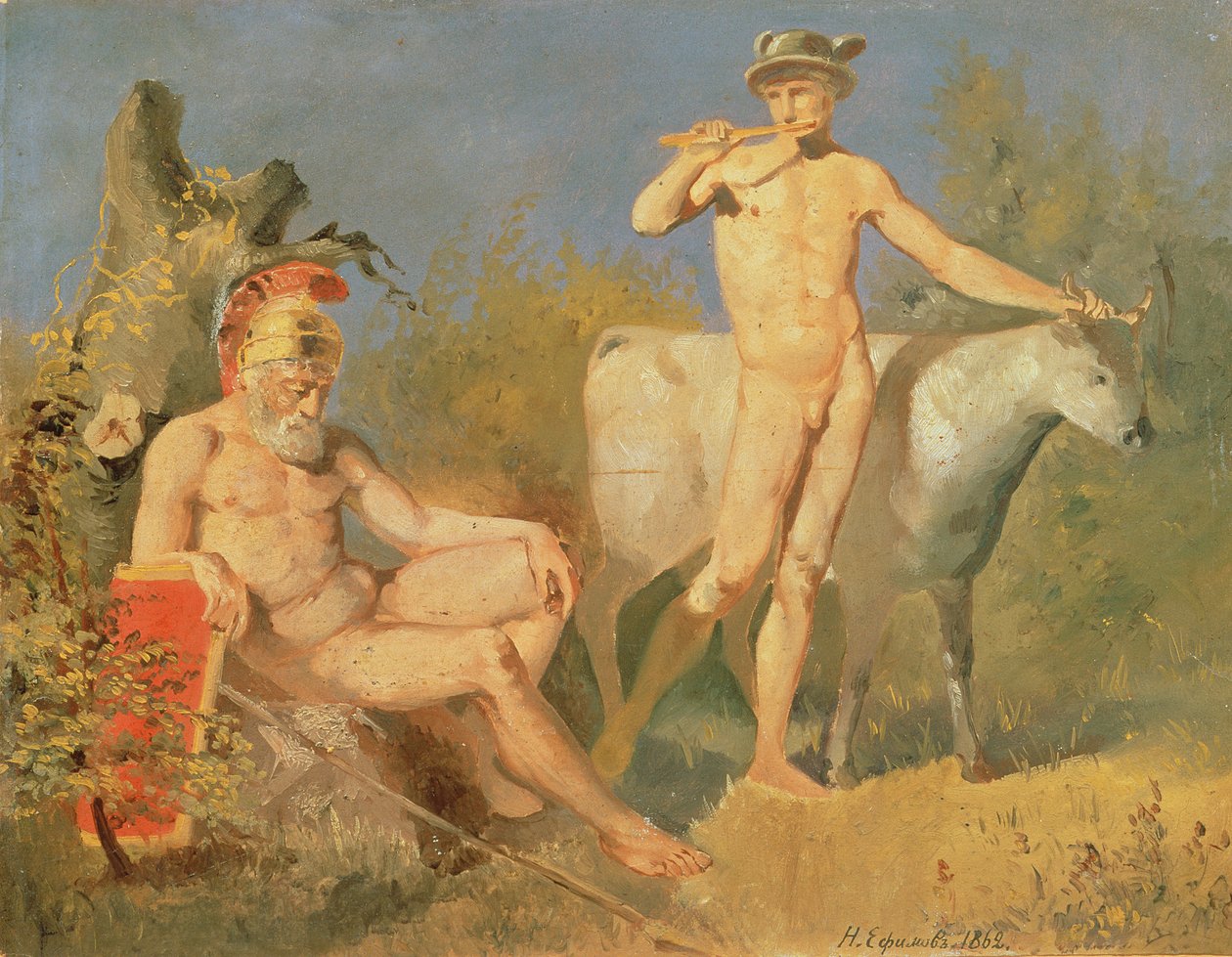 Mercury ja Argus, 1862 tekijältä Nikolai Efimovich Efimov