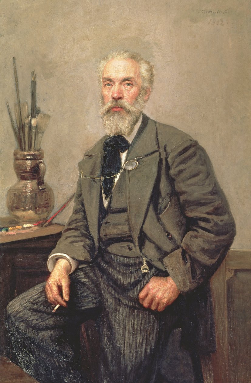 Konstantin Apollonovich Savitskyn (1844-1905) muotokuva, 1902 tekijältä Nikolai Karlovich Grandkovsky