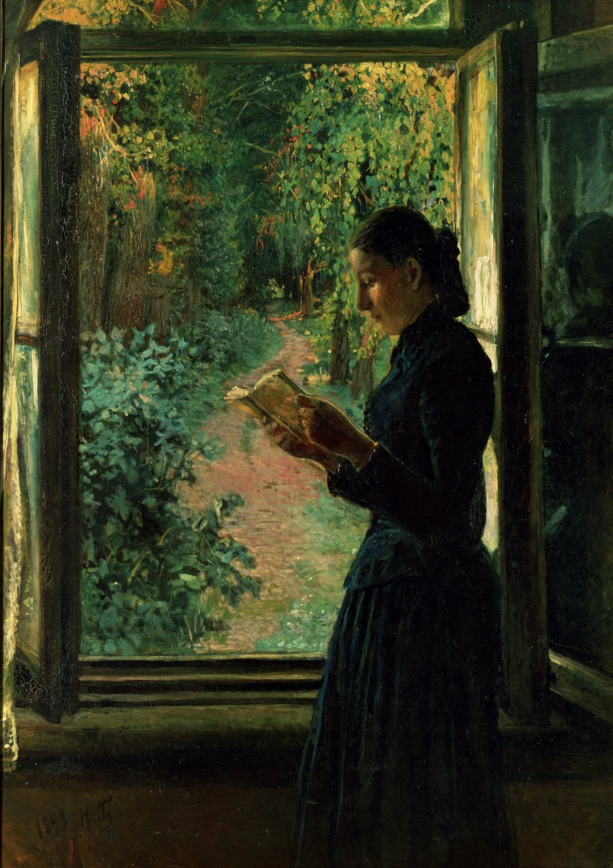Natalia Petrunkevitsinin muotokuva, 1893 tekijältä Nikolai Nikolaevich Ge
