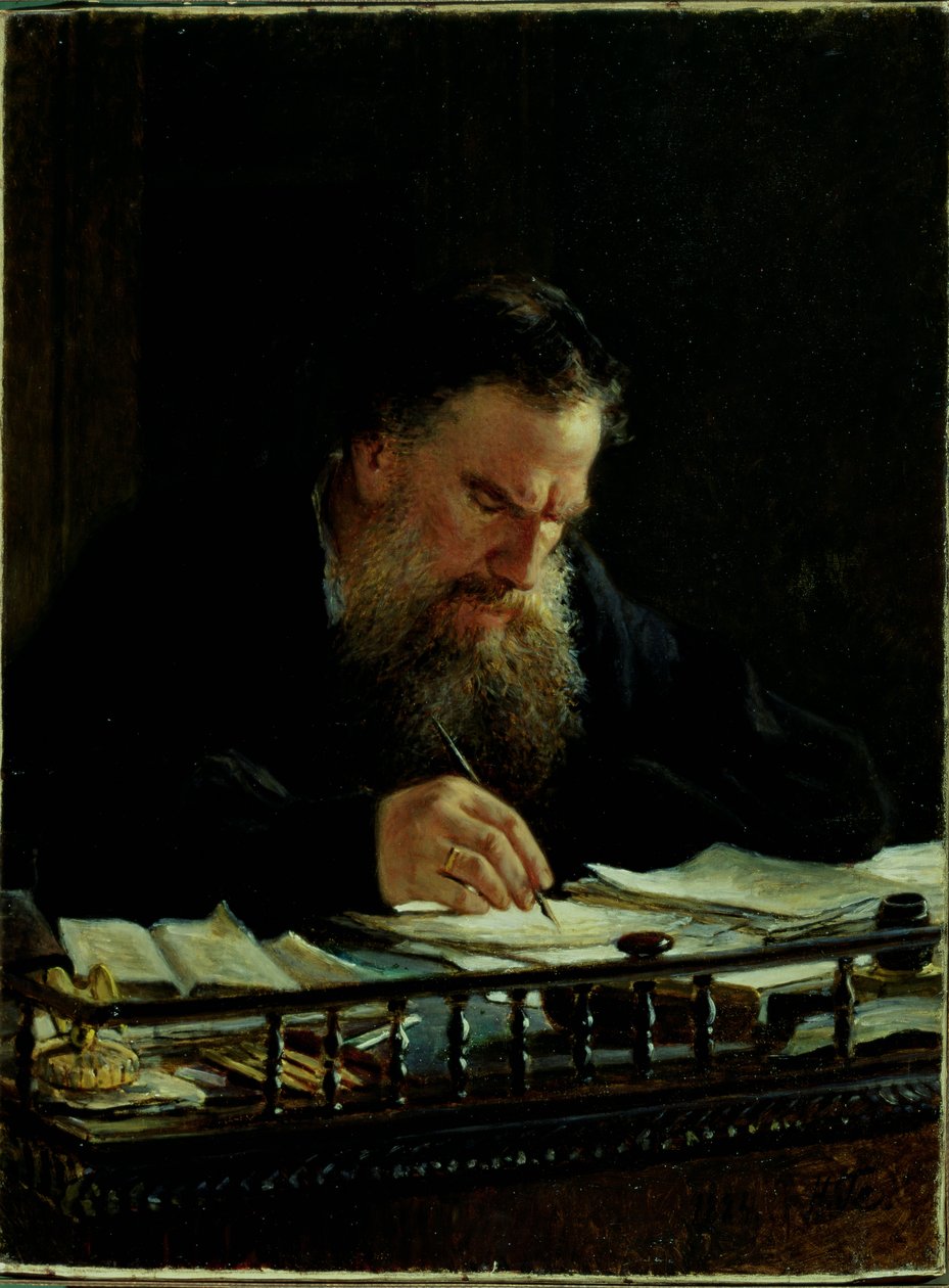 Lev Tolstoin muotokuva (1828-1910) tekijältä Nikolai Nikolajevitch Gay