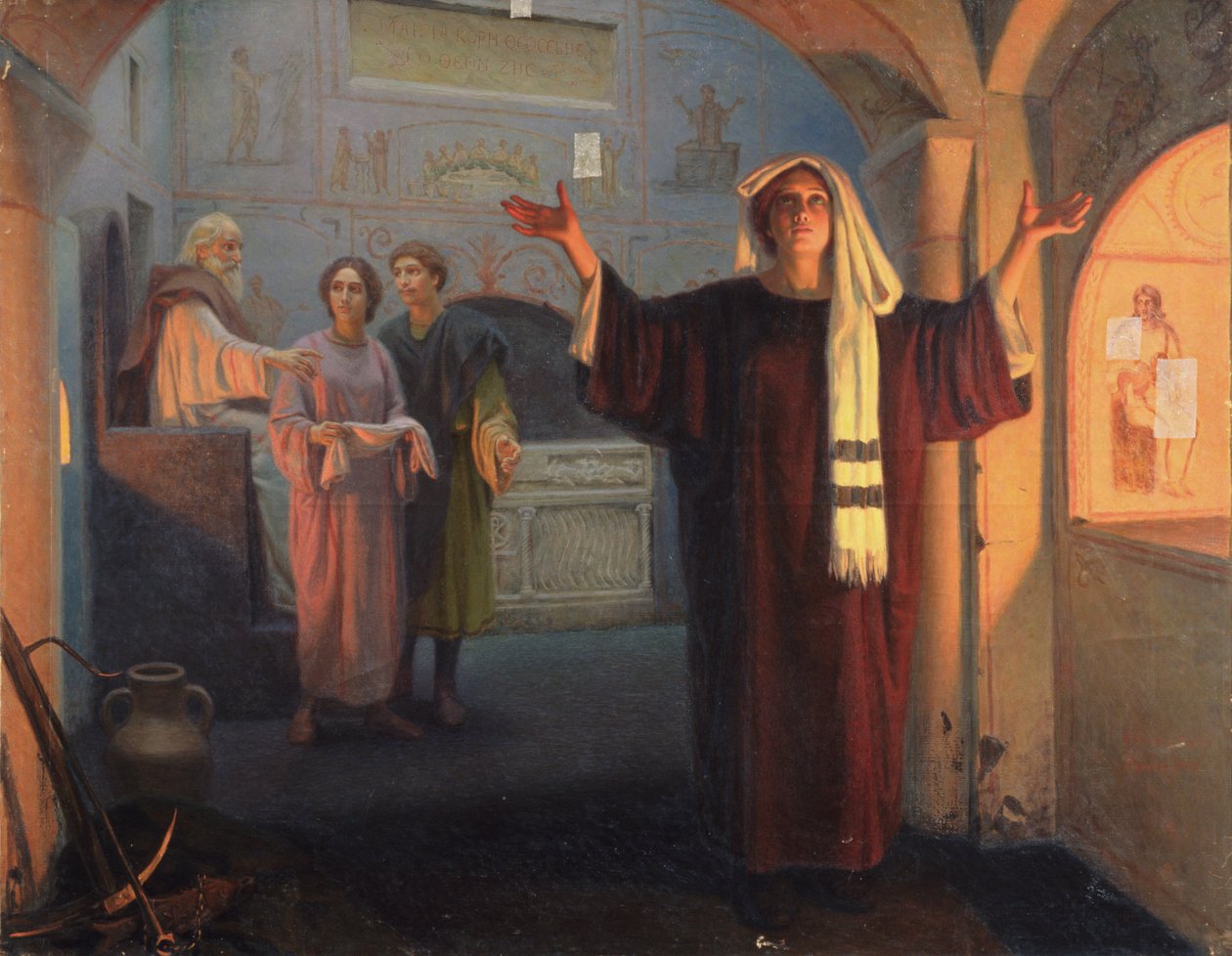 Katakombissa, 1900 tekijältä Nikolai Nikolayevich Alexandrov