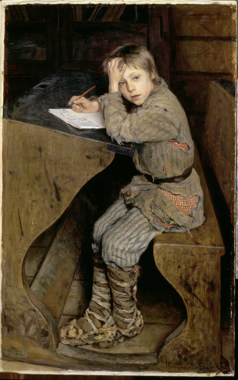 Essee, noin 1903 tekijältä Nikolai Petrovich Bogdanov Belsky