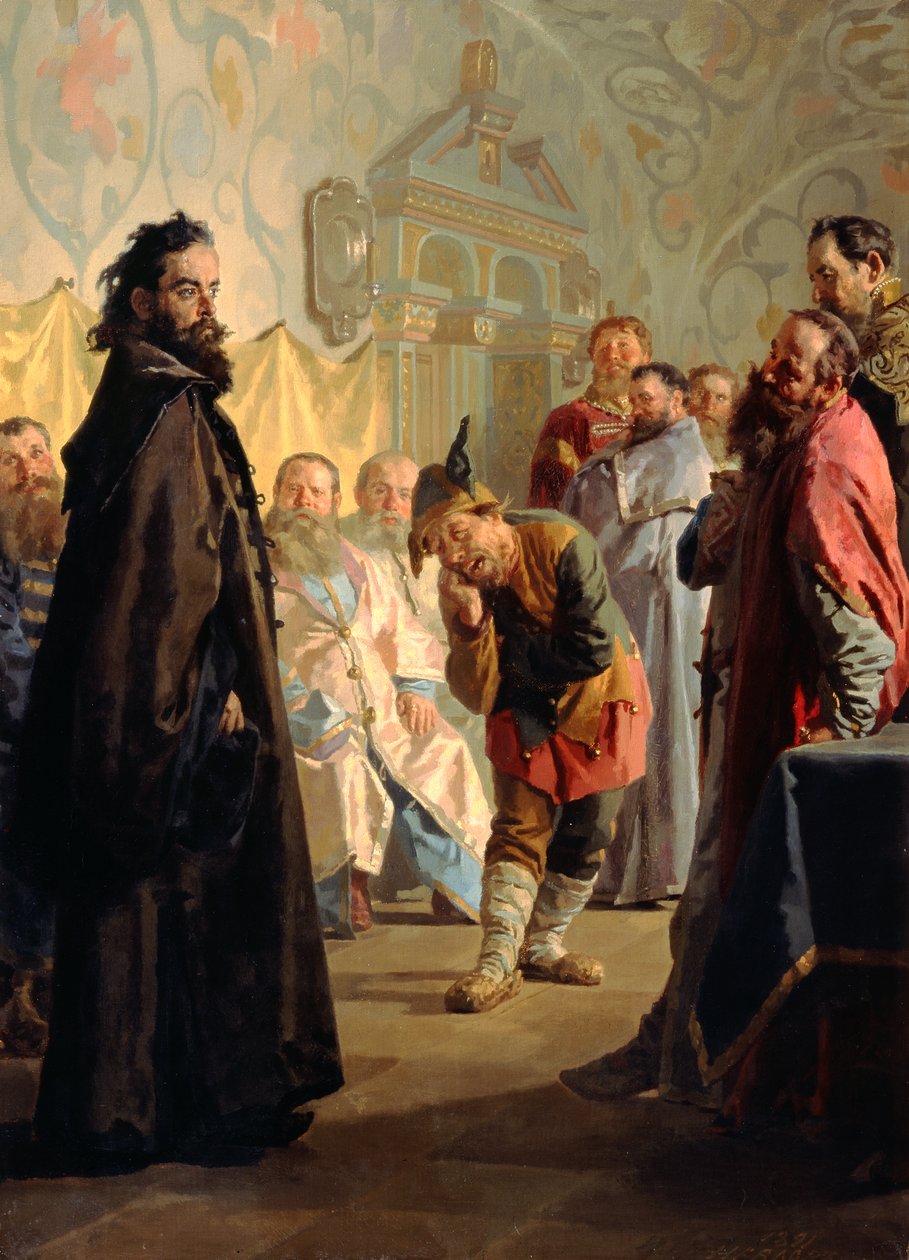 Häpäisty bojari ja narri, 1891 tekijältä Nikolai Vasilievich Nevrev