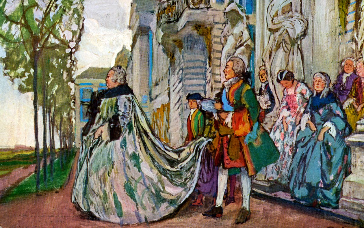 Venäjän Elizabeth. tekijältä Nikolai after Lanceré