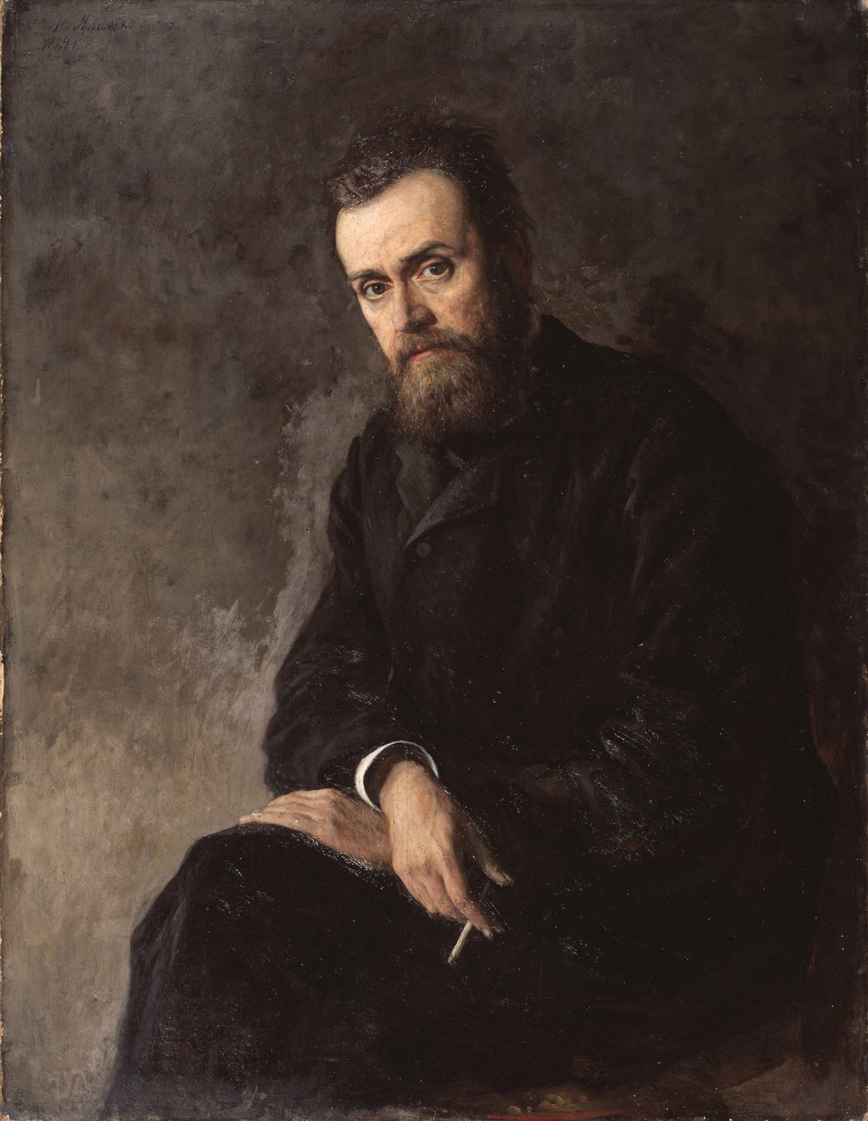 Muotokuva kirjailijasta Gleb Uspensky 1843-1902, 1884 tekijältä Nikolai Aleksandrovich Yaroshenko
