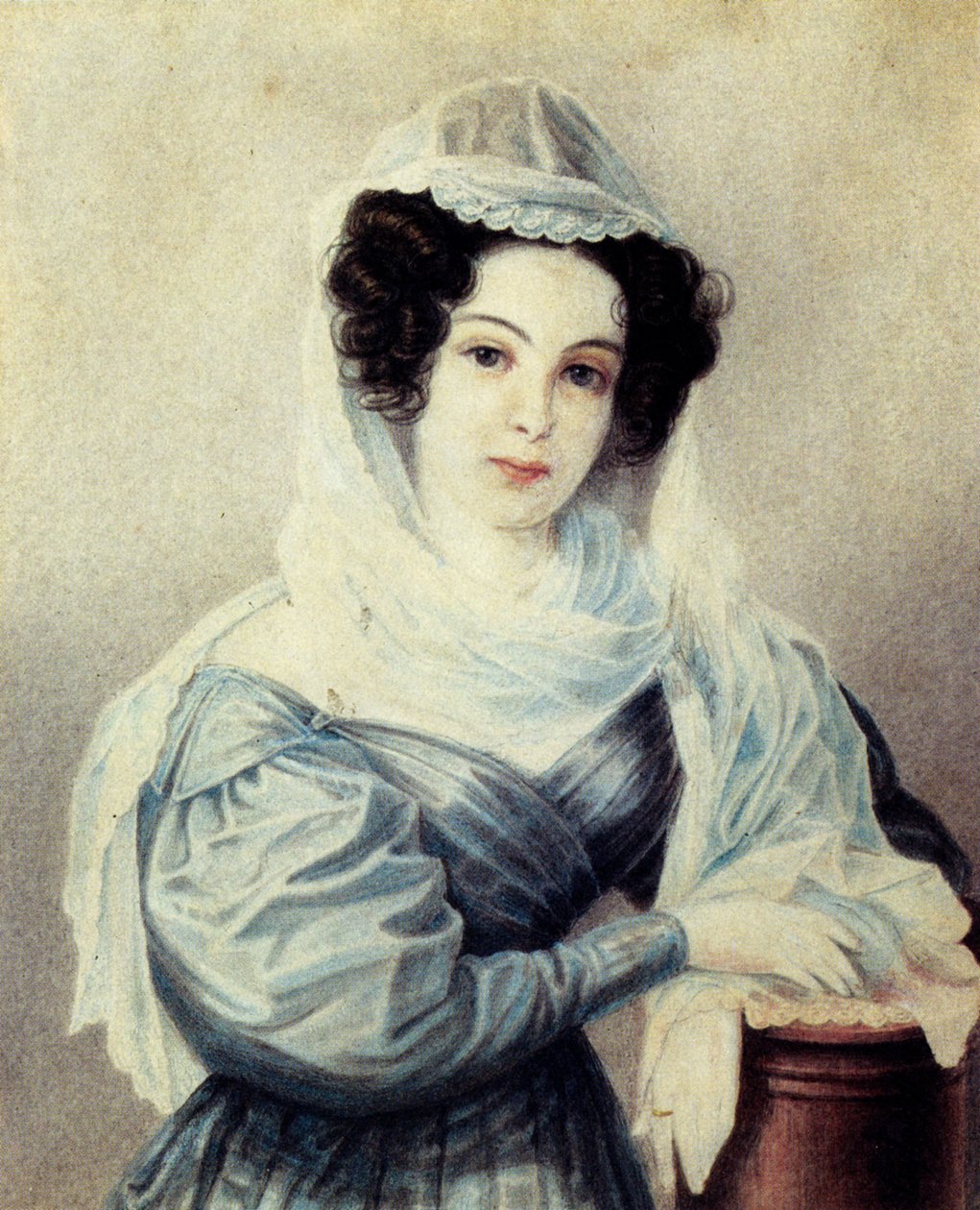 Camilla Ivseva Le Dantin muotokuva: 1908-19, joulukuun vaimo Vasily Ivsev, 18 tekijältä Nikolai Alexandrovich Bestuzhev