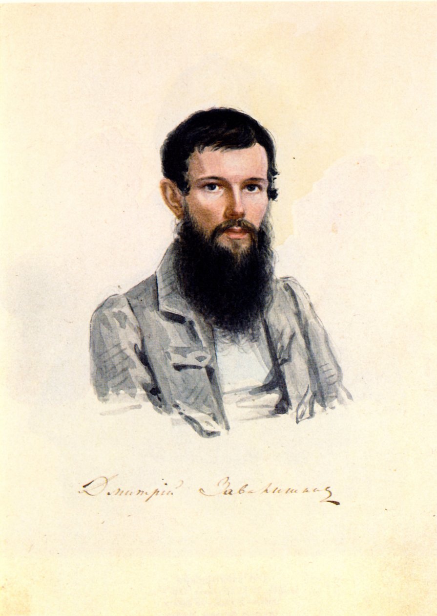 Dekabristin Dmitri Zavalishinin muotokuva 1804-1892, 1839 tekijältä Nikolai Alexandrovich Bestuzhev