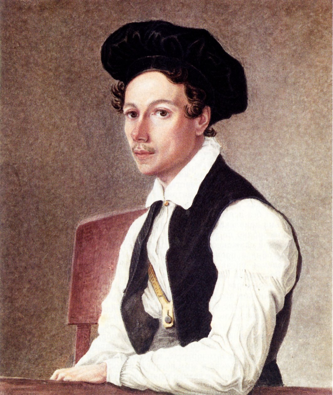 Dekabristin Mihail Aleksandrovitš Bestuzhevin muotokuva 1800-1871, 1837-1839 tekijältä Nikolai Alexandrovich Bestuzhev