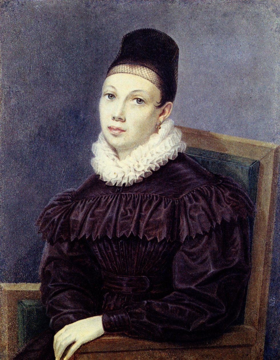 Muotokuva Elizabeth Petrovna Naryshkinasta 1801-1867, 1832 tekijältä Nikolai Alexandrovich Bestuzhev
