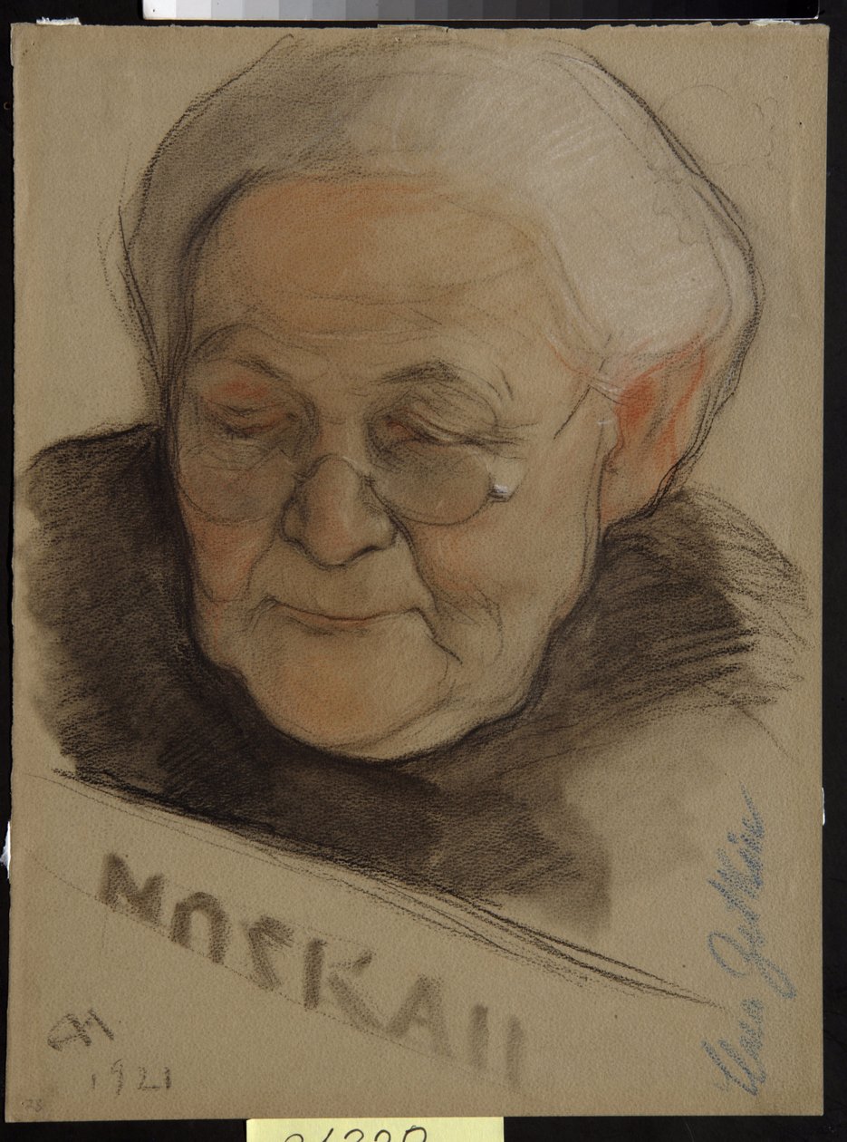 Clara Zetkinin muotokuva (s. Eisneer tekijältä Nikolai Andreevich Andreev