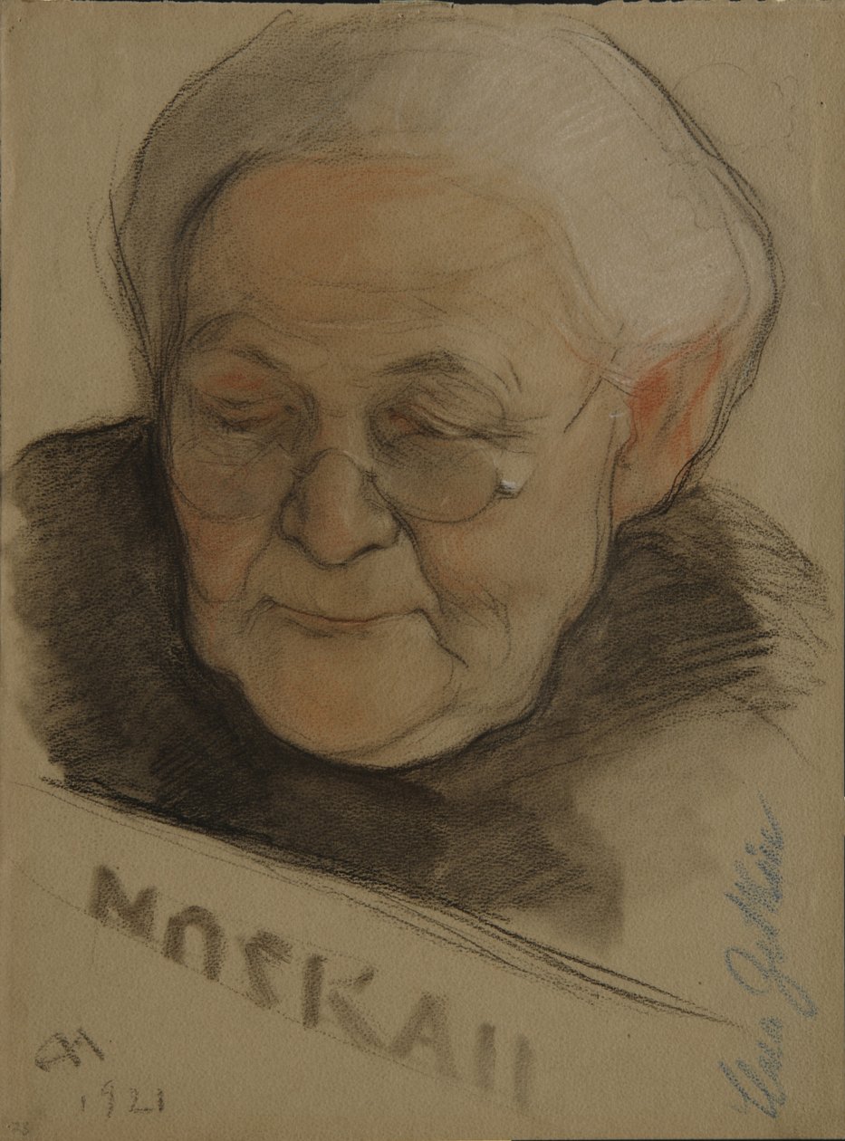 Clara Zetkinin muotokuva 1857-1933, 1921 tekijältä Nikolai Andreevich Andreev
