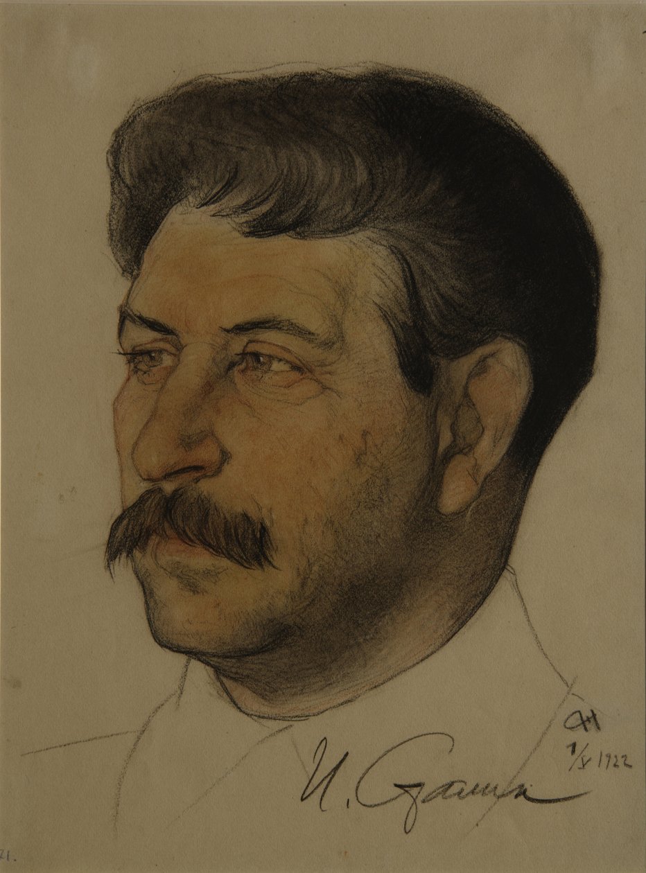 Josif Stalinin muotokuva 1879-1953, 1922 tekijältä Nikolai Andreevich Andreev