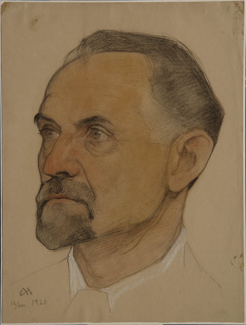 Leonid Borisovich Krasinin muotokuva 1870-1926, 1921 tekijältä Nikolai Andreevich Andreev