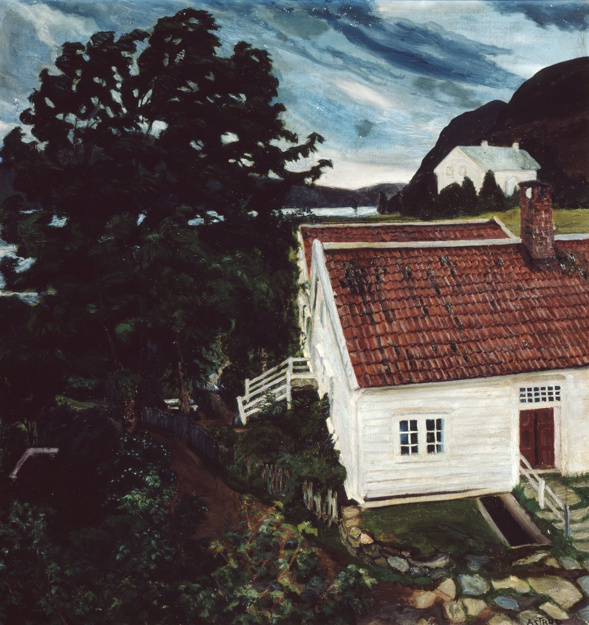 Jolster, uusi ja vanha pappila tekijältä Nikolai Astrup