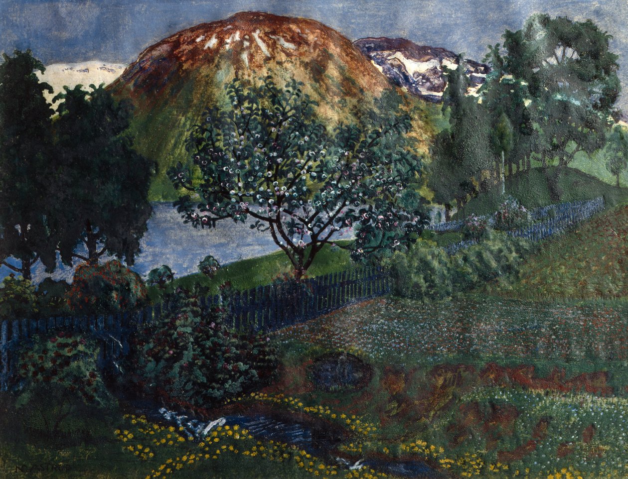 Kesäkuun ilta puutarhassa tekijältä Nikolai Astrup