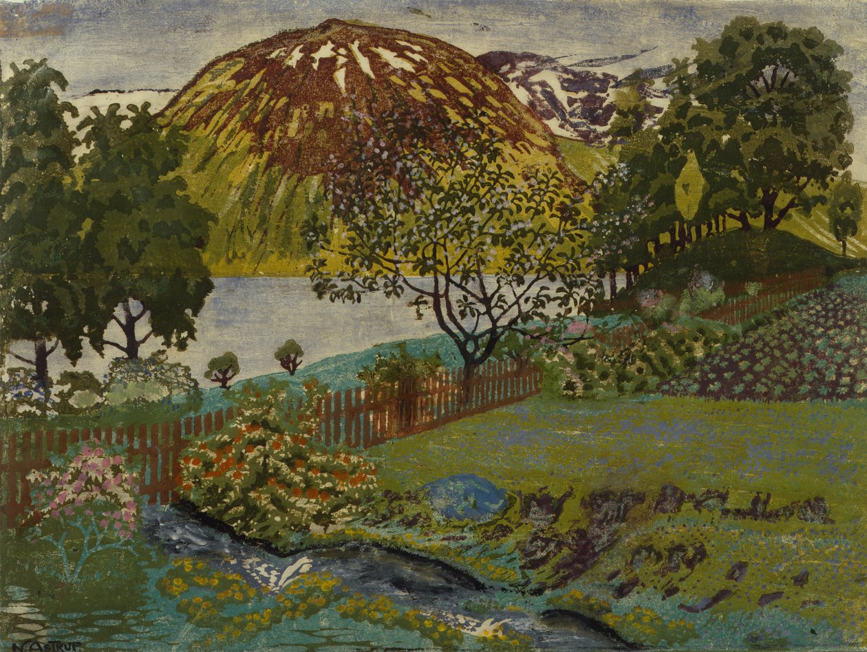 Kesäkuun ilta puutarhassa tekijältä Nikolai Astrup