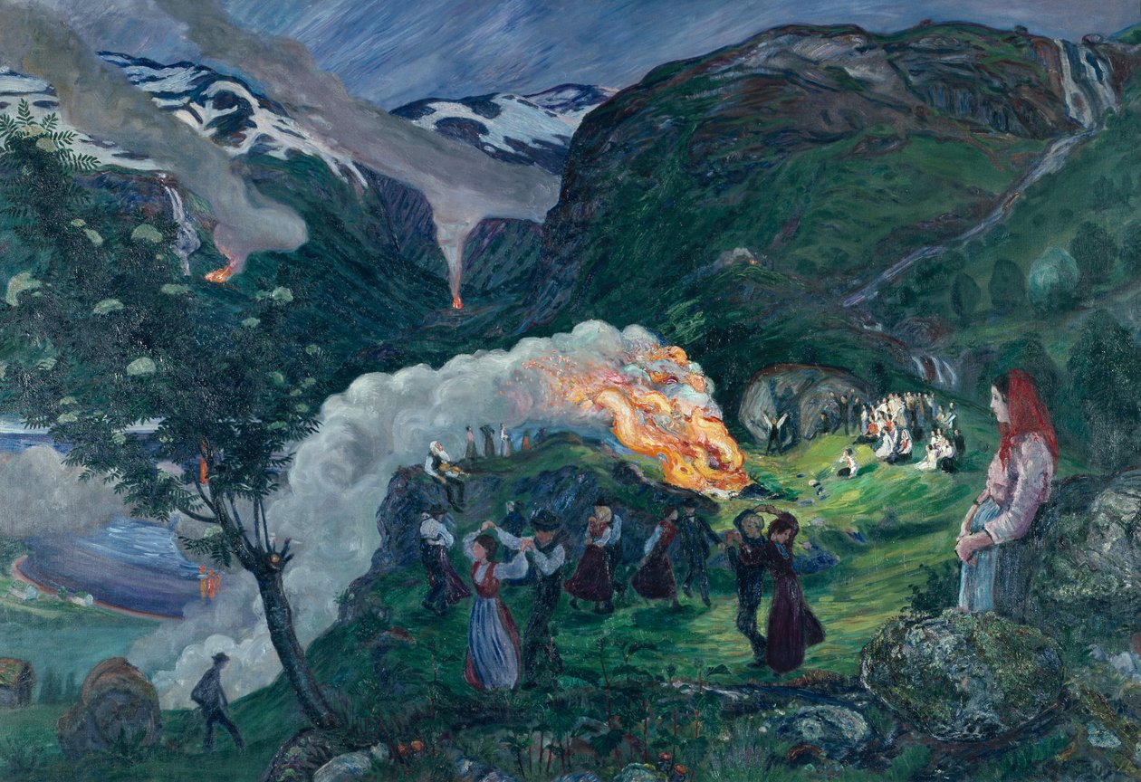 Juhannusyö, juhannustuli tekijältä Nikolai Astrup