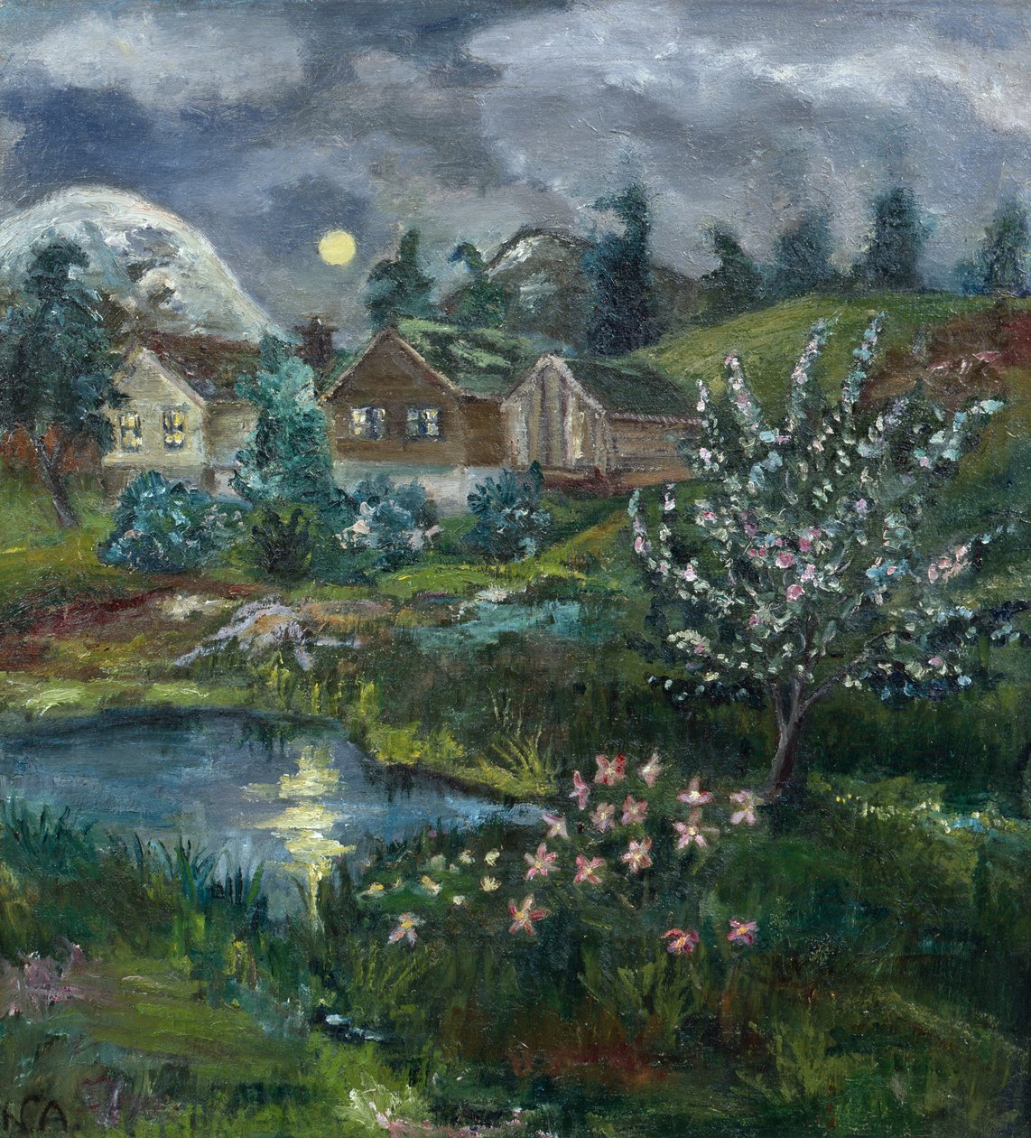 Kevätyö täysikuun kanssa tekijältä Nikolai Astrup