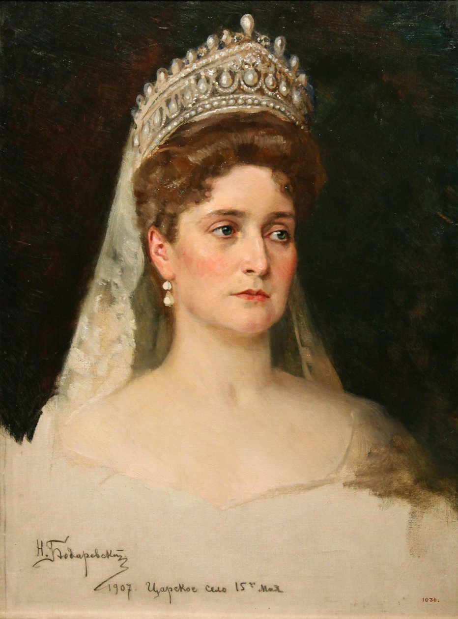 "Keisarinna Aleksandra Fedorovnan muotokuva", 1907 tekijältä Nikolai Bodarevsky