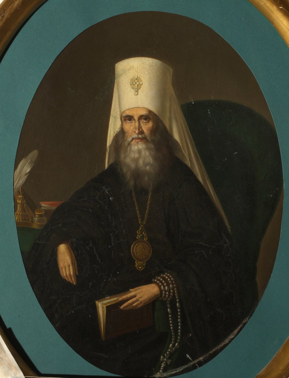 Moskovan metropoliitin filaretin muotokuva 1782-1867, 1860-luku tekijältä Nikolai Danilovich Sprevitch